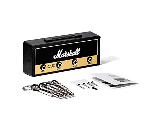 Marshall Key Holder Jack rack 2.0 JCM800 guitarra llavero de amplificador de guitarra Clave sostenedor del gancho de montaje en pared Homeware (Color : Keyholder Set Black)