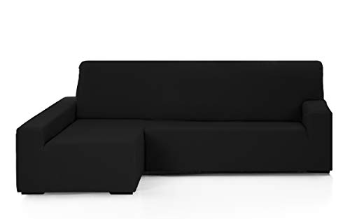 Martina Home Funda para sofa Chaise Longue modelo Emilia - Brazo izquierdo, color Negro