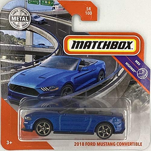 Matchbox 2018 Ford Mustang Convertible MBX Highway 54/100 2020 Short Card
