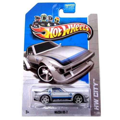 Mattel Hot Wheels 2013 Regular Treasure Hunt Mazda RX-7 Silver #22/250