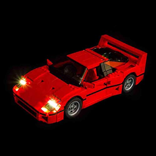 Mecotecn Kit de Luz LED para 10248 Creator Ferrari F40 (Modelo Lego No Incluido)
