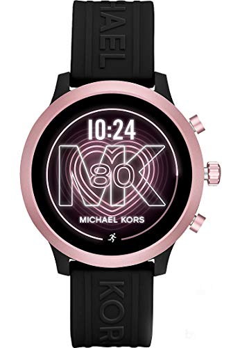 Michael Kors Access MKGO Smartwatch con Correa de Silicona Rosa y Negra para Mujer MKT5111