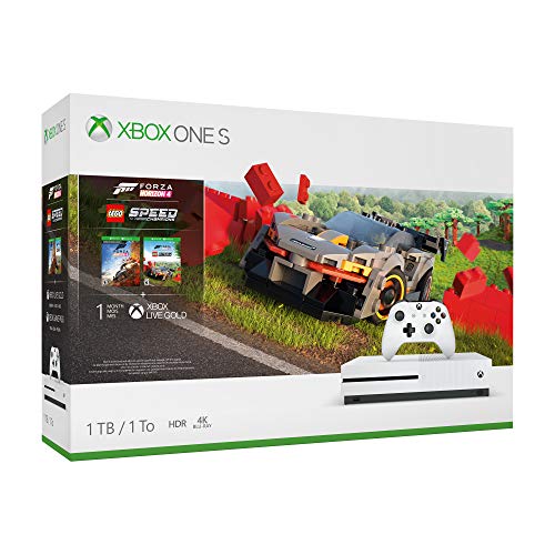 Microsoft - Consola 1 TB, Mando Inalámbrico, Forza Horizon 4, LEGO Speed Champions (Xbox One S)