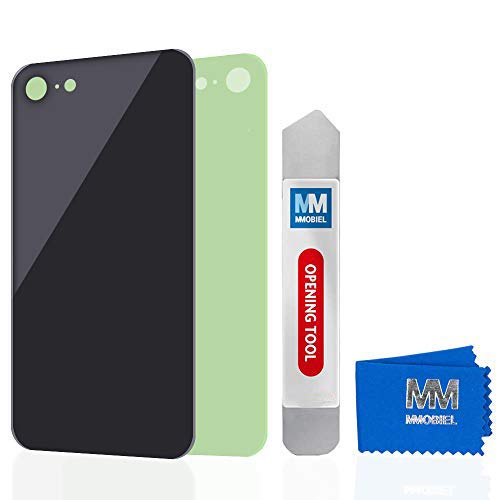 MMOBIEL Tapa de Batería de Reemplazo Compatible con iPhone SE 2020/8 4.7 palgada (Negro) Battery Back Cover con Adhesivo Incluye Htas