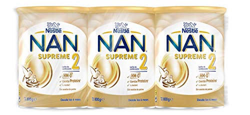 NAN - Supreme 2 Leche De Continuación En Polvo Premium - 3 latas x 800 g