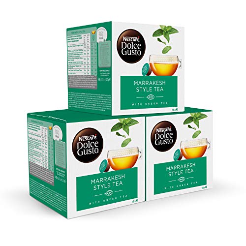 Nescafé DOLCE GUSTO té MARRAKESH Style Tea, Pack de 3 x 16 Cápsulas - Total: 48 Cápsulas de té