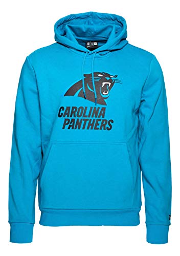 New Era - NFL Carolina Panthers Team Logo y Nombre Sudadera con Capucha Hoodie - Carolina Azul Color Carolina Blau, Tamaño M