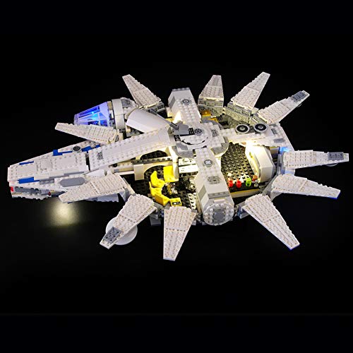 Nlne Kit De Iluminación Led para Lego Star Wars Halcón Milenario del Corredor De Kessel, Compatible con Ladrillos De Construcción Lego Modelo 75212 (NO Incluido En El Modelo)