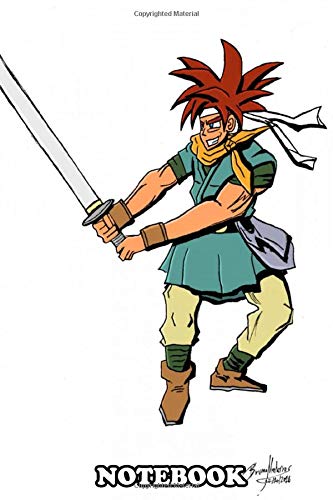 Notebook: Fanart Illustration Of Crono From Chrono Trigger This , Journal for Writing, College Ruled Size 6" x 9", 110 Pages