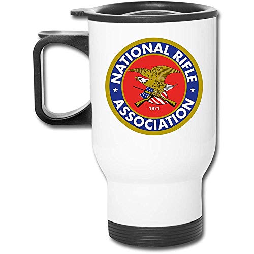 NRA National Rifle Taza de viaje aislada de acero inoxidable con tapa Lotazas de café con aislamiento