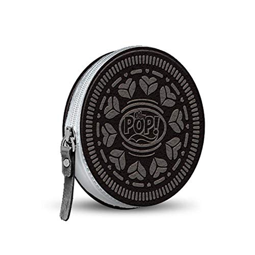 Oh My Pop Oh My Pop! Black Cookie-Round Purse Monedero 12 Centimeters Negro (Black)