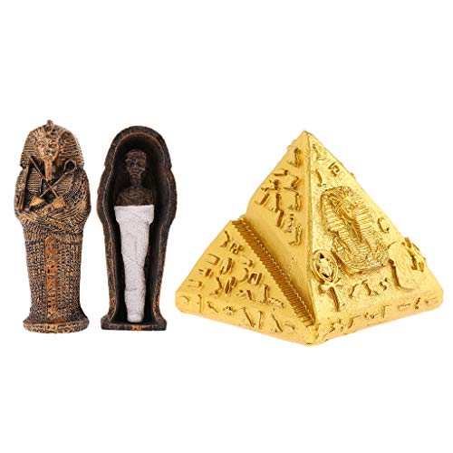 P Prettyia Egipto Modelo Resina y Pirámides Estatuilla para Niños Juguete Regalo