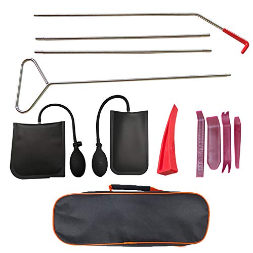 PaNt Kit de herramientas para coche de vehículos,herramienta de agarre de largo alcance fácil con bolsa de cuña de aire, sin cuña de rastro y herramienta de palanca para reparación de coches