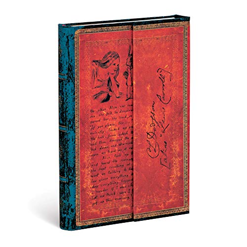 Paperblanks Hardcover Journals Lewis Carroll, Alicia en el país de las Maravillas | Liso | Mini (100 × 140 mm) (Embellished Manuscripts Collec)