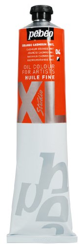 Pébéo Estudio XL 200004 - Tubos de la Pintura de Aceite, 200 ml, Color: Naranja cadmio imit.
