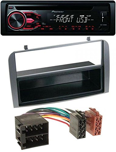 Pioneer CD MP3 USB AUX Radio de Coche para Alfa Romeo 147, GT – Estante Antracita