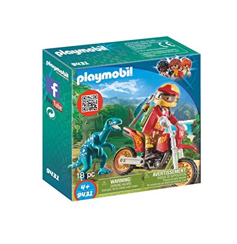 Playmobil Moto con Velociraptor 9431