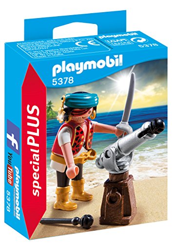 PLAYMOBIL - Special Plus Pirata con Cañón Muñecos y Figuras, Color Multicolor (5378)