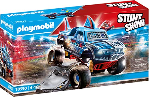 PLAYMOBIL - Stuntshow Juguete, Monster Truck Shark, Multicolor (70550)