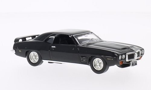 Pontiac Firebird Trans Am, negro, 1969, Modelo de Auto, modello completo, Lucky El Cast 1:43
