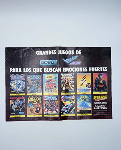 Poster Grandes Juegos De Ocean. Erbe Software. 29X42 Cm. Spectrum. Erbe. Poster Grandes Juegos De Ocean. Erbe Software. 29X42 Cm. Spectrum