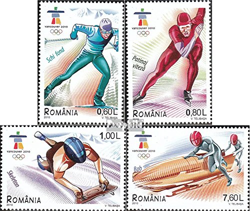 Prophila Collection Rumania Michel.-No..: 6410-6413 (Completa.edición.) 2010 olímpicos Juegos de Invierno Vancouver´1 (Sellos para los coleccionistas) Deportes de Invierno