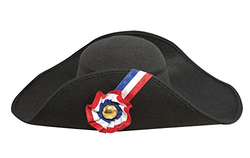 P'tit Clown 92571 - Sombrero de imitación de lana para adulto, talla única, color negro