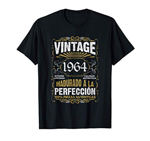 Regalo de 57 cumpleaños Vintage 1964 57 años Hombre Mujer Camiseta