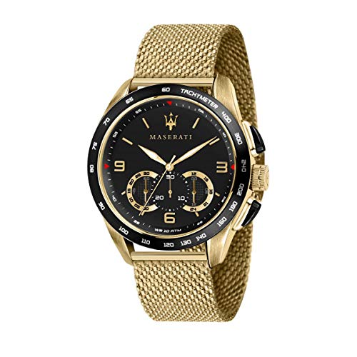 Reloj para Hombre, Colección Traguardo, con Movimiento de Cuarzo y función cronógrafo, en Acero y pvd Amarillo - R8873612010