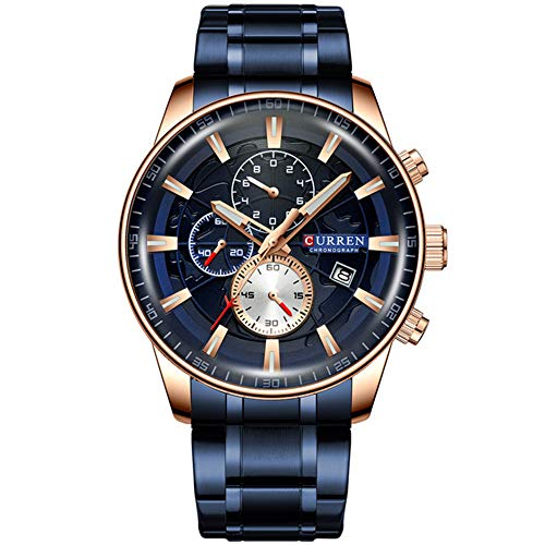 Relojes para Hombres Top Luxury Brand Fashion Quartz Men Watch Reloj de Pulsera de Negocios con cronógrafo a Prueba de Agua Relogio Masculino