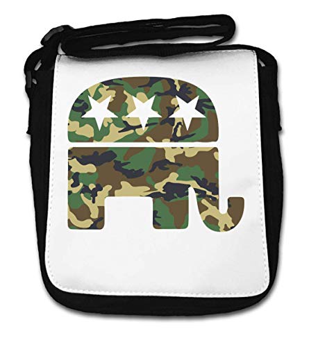 Republican Elephant Camouflage Military Graphic Small Shoulder Bag