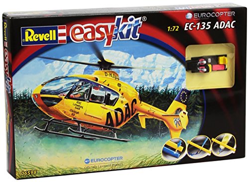 Revell Eurocopter EC 135 ADAC 1:72 Assembly Kit Rotorcraft - maquetas de aeronaves (1:72, Assembly Kit, Rotorcraft, EC 135 ADAC, Passenger Aircraft, Multicolor)