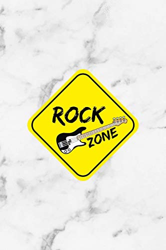 Rock Zone: Rock Notebook Journal Composition Blank Lined Diary Notepad 120 Pages Paperback White Marble