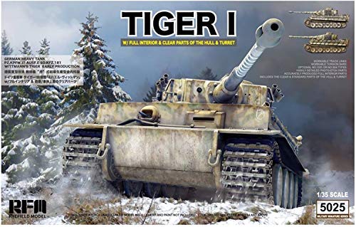 Rye Field Model 5025 - German Tiger I Early Production 1:35 Wittmann`s Tiger No. S04 - full interior & clear parts - maqueta tanque aleman escala 1:35