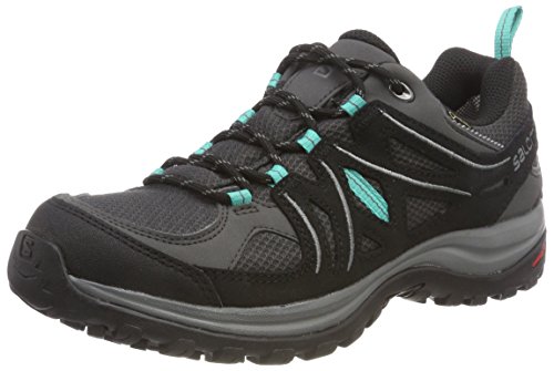 Salomon Ellipse 2 GTX W, Zapatillas de Trail Running Mujer, Gris/Turquesa (Magnet/Black/Atlantis), 38 EU