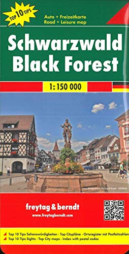 Selva Negra, mapa de carreteras. Escala 1:150.000. Freytag & Berndt.: Toeristische wegenkaart 1:150 000 (Road Maps)