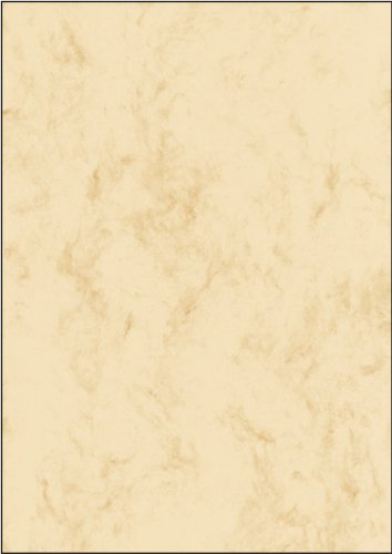 SIGEL DP181 Papel de cartas, 21 x 29,7 cm, 90g/m², mármol beige claro, 25 hojas