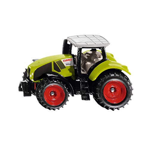 SIKU 1030 Claas Axion 950 Tractor Metal y Plástico Verde Incluye Enganche de Remolque Ruedas con Neumáticos de Goma
