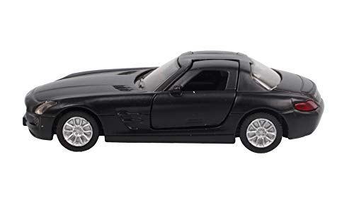 SIKU 1445, Mercedes-Benz SLS, Metal/Plástico, Negro, Vehículo de juguete para niños, Apertura de puertas de gaviota