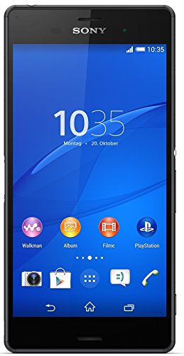 Sony Xperia Z3 - Smartphone Android de 5.2" (Full HD 1920 x 1080 p, Qualcomm Snapdragon 2.5 GHz, cámara 20.7 MP), Negro