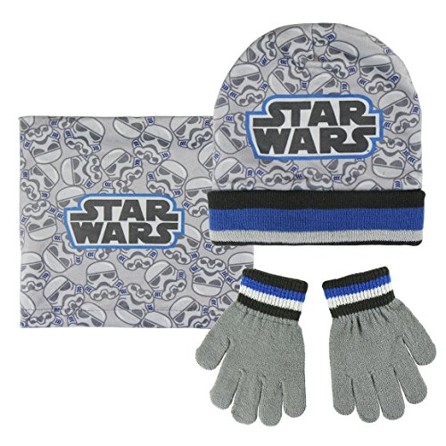 Star Wars - Conjunto de gorro, guantes, braga cuello polar