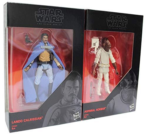 Star Wars - The Black Series 2-Pack de Figuras de acción de 9.5 cm para la película, para niños, niñas y fanáticos (Ackbar und Lando)