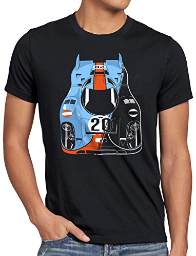style3 917K Campeón Camiseta para Hombre T-Shirt le Mans Coche de Carreras, Talla:S