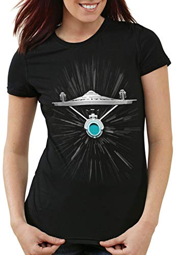 style3 Enterprise Warp Camiseta para Mujer T-Shirt ncc-1701 Trekkie Kirk spok, Talla:L