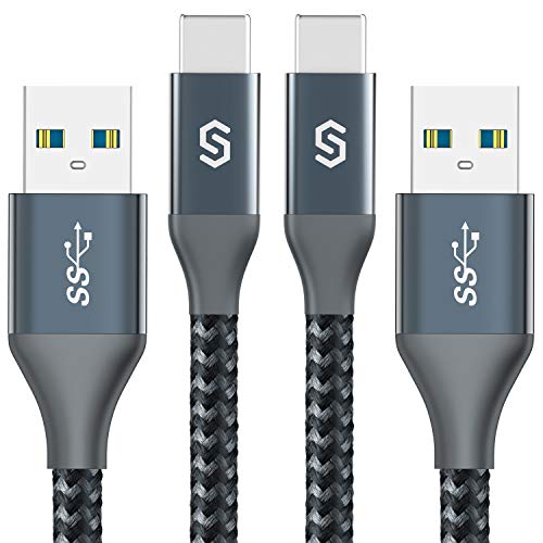 Syncwire - Cable de carga USB C a USB 3.0 (2 unidades), para dispositivos tipo C, Samsung Galaxy S10/S9/S8+, Note 10/9/8, Huawei P30/P20 Pro, HTC, Sony, Lumia, Tablet y más