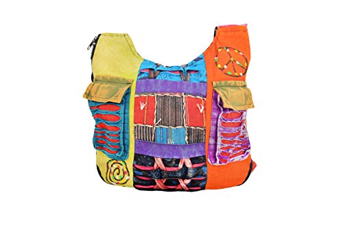 TATTOPANI Bolso largo multicolor de estilo hippie para mujer-BAGS0001S