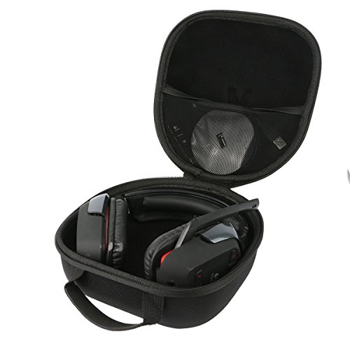 Teckone EVA Funda Estuche Bolso Para Logitech G430/G930/G933 - Auriculares Gaming de diadema cerrados USB. Mesh Pocket Para otro accesorios