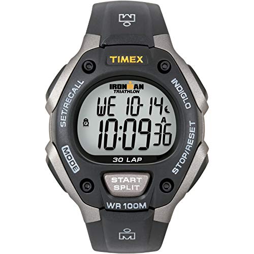 Timex T5E901 - Reloj multifunción Unisex, Color Negro y Gris