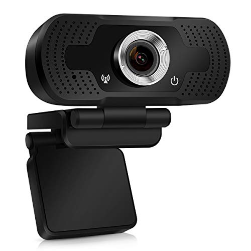 TMEZON Webcam 1080P, cámara Web USB, cámara de computadora HD para Skype, FaceTime, Hangouts, PC/Mac/Laptop/MacBook/Tablet con micrófono Incorporado,Enfoque Automático y Reducción de Ruido