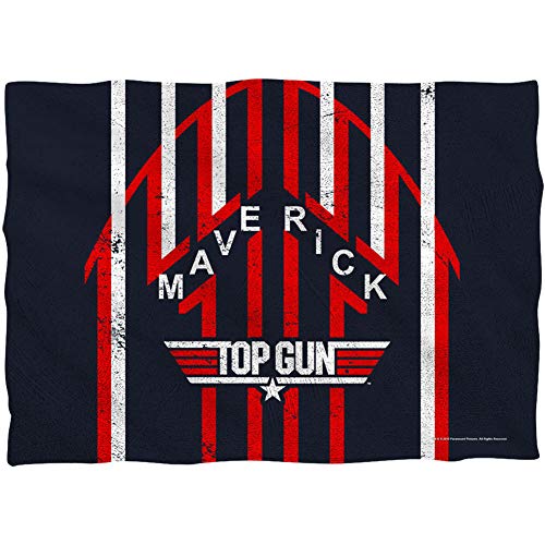 Trevco Top Gun/MAVERICK - Funda de almohada (impresión delantera/trasera), color blanco